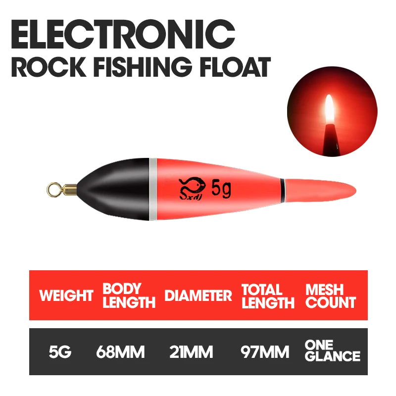 TAIYU 5g/10g/15g Luminous Fishing Night Float High Quality Fishing Floats Lightweight Pressure Resistance Tackle Tool Supplies