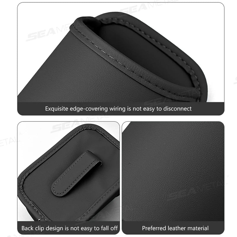 SEAMETAL Universal Car Door Cup Holder Box Back Clip Design Drink Rack Storage Bin Car Seat Back Water Cup Box Organizer Pocket