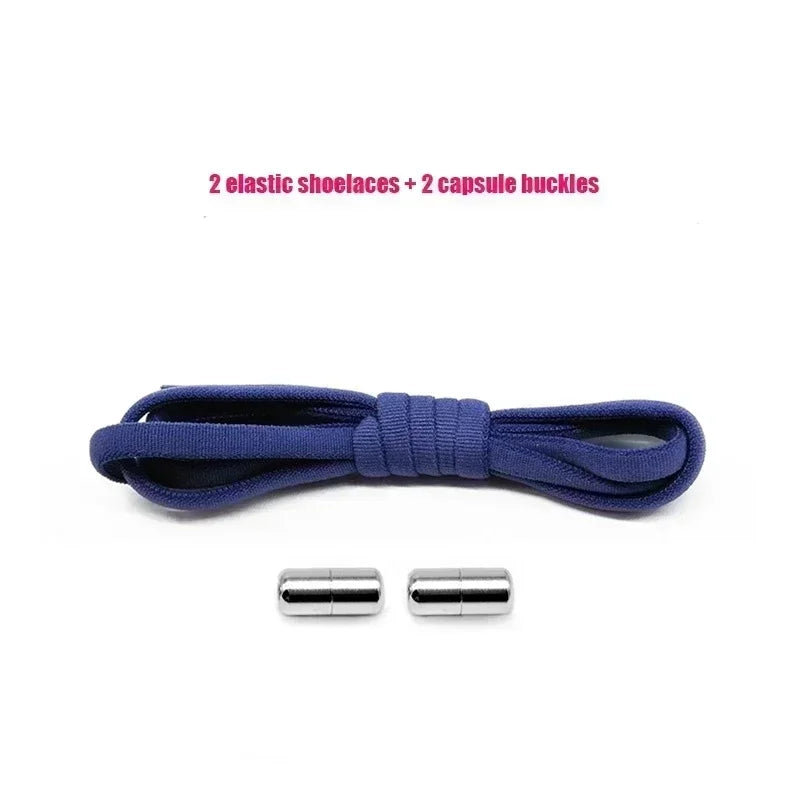 Elastic No Tie Shoelaces Semicircle Shoe Laces for Kids and Adult Sneakers Lazy Shoelace Quick Put on And Take Off Shoe Strings