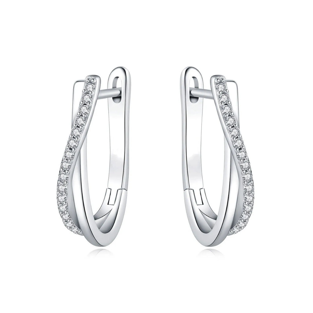 Star Twisted Line Earrings Jewelry Versatile Hoop Earrings For Women Jewelry Fine Birthday Party Gifts