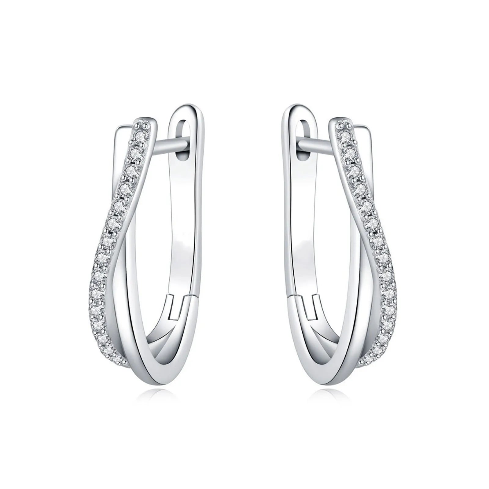 Star Twisted Line Earrings Jewelry Versatile Hoop Earrings For Women Jewelry Fine Birthday Party Gifts