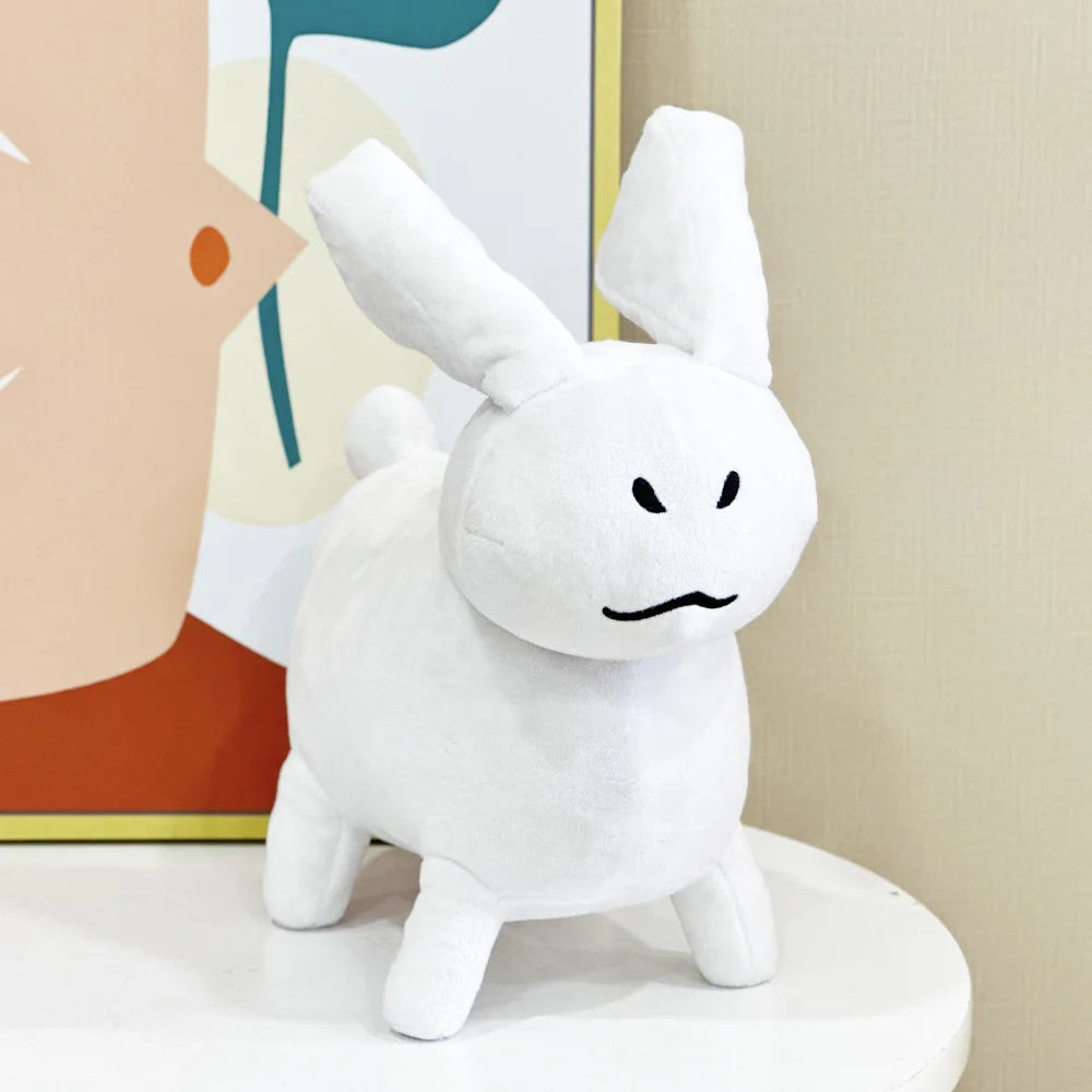 Gubby Plush White Rabbit Plush Toy Related to Fun Cartoon Games Healing Companion Plush Animals Children‘s Gifts