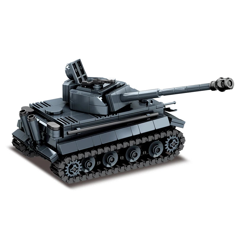 WW2 Military Army Soldiers World War 2 Tank Armored Vehicle Model Assemble Building Blocks Bricks Children's DIY Toys Gift
