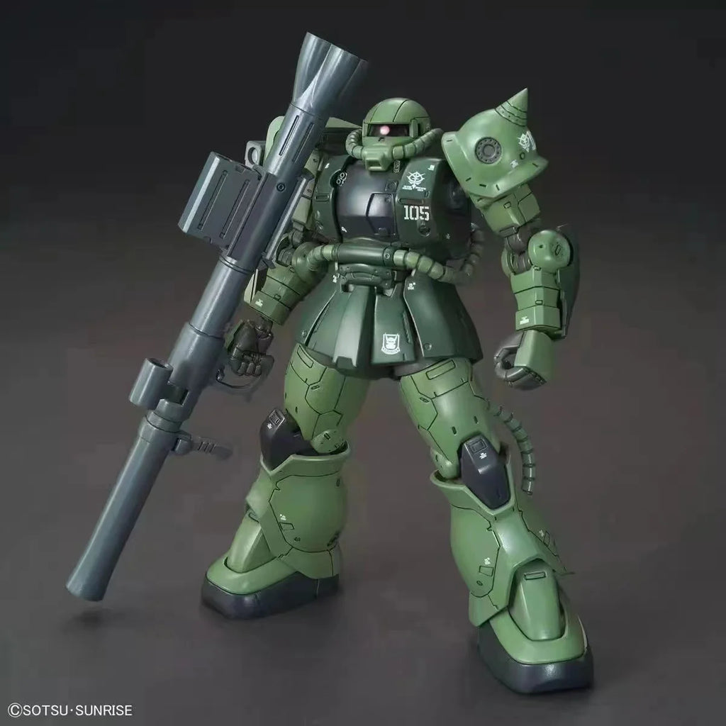 Hg 1/144 Gto Ms-06c-6/R6 Zaku 2 Type C-6 Anime Action Figure Robot Mecha Assembly Model Kit For Kids Plastic Model Doll Toy Gift