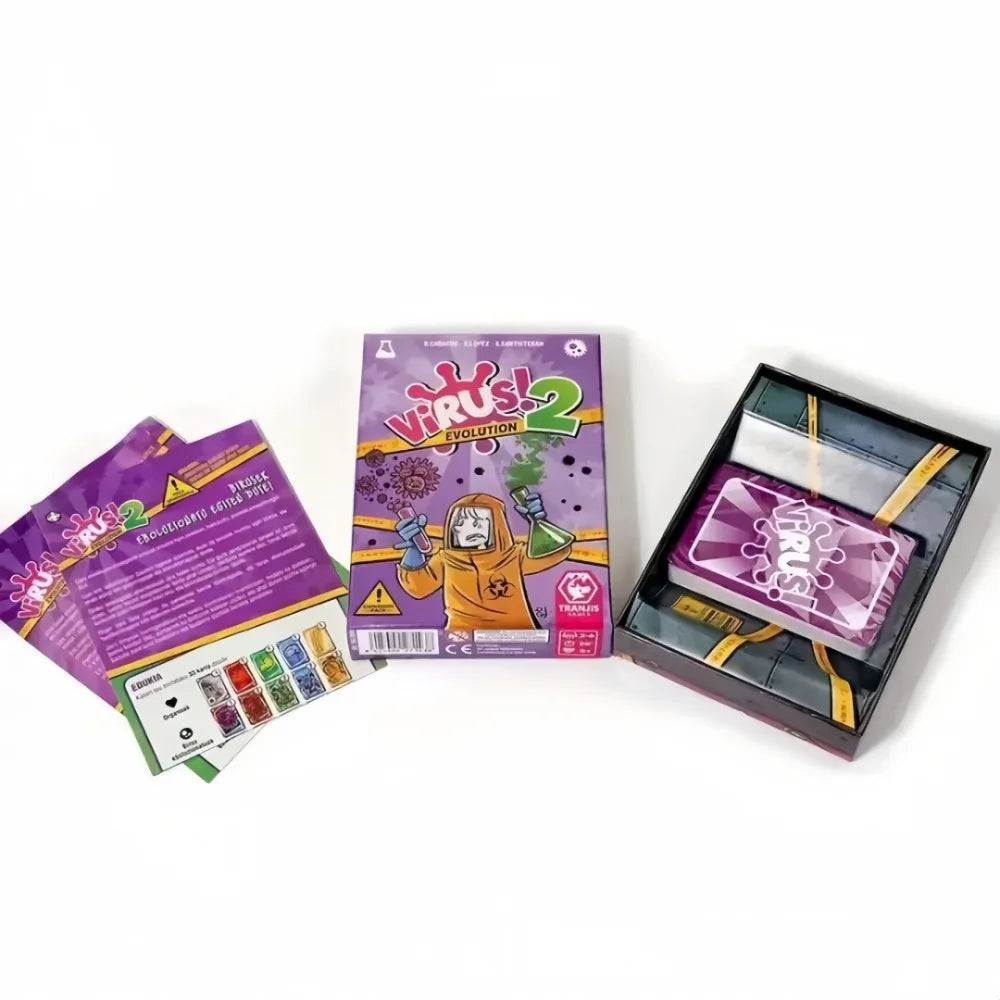 Interesting Virus Infected Card Game English Version Tabletop Card Interactive Game for Family Gatherings Couples Adult Parties