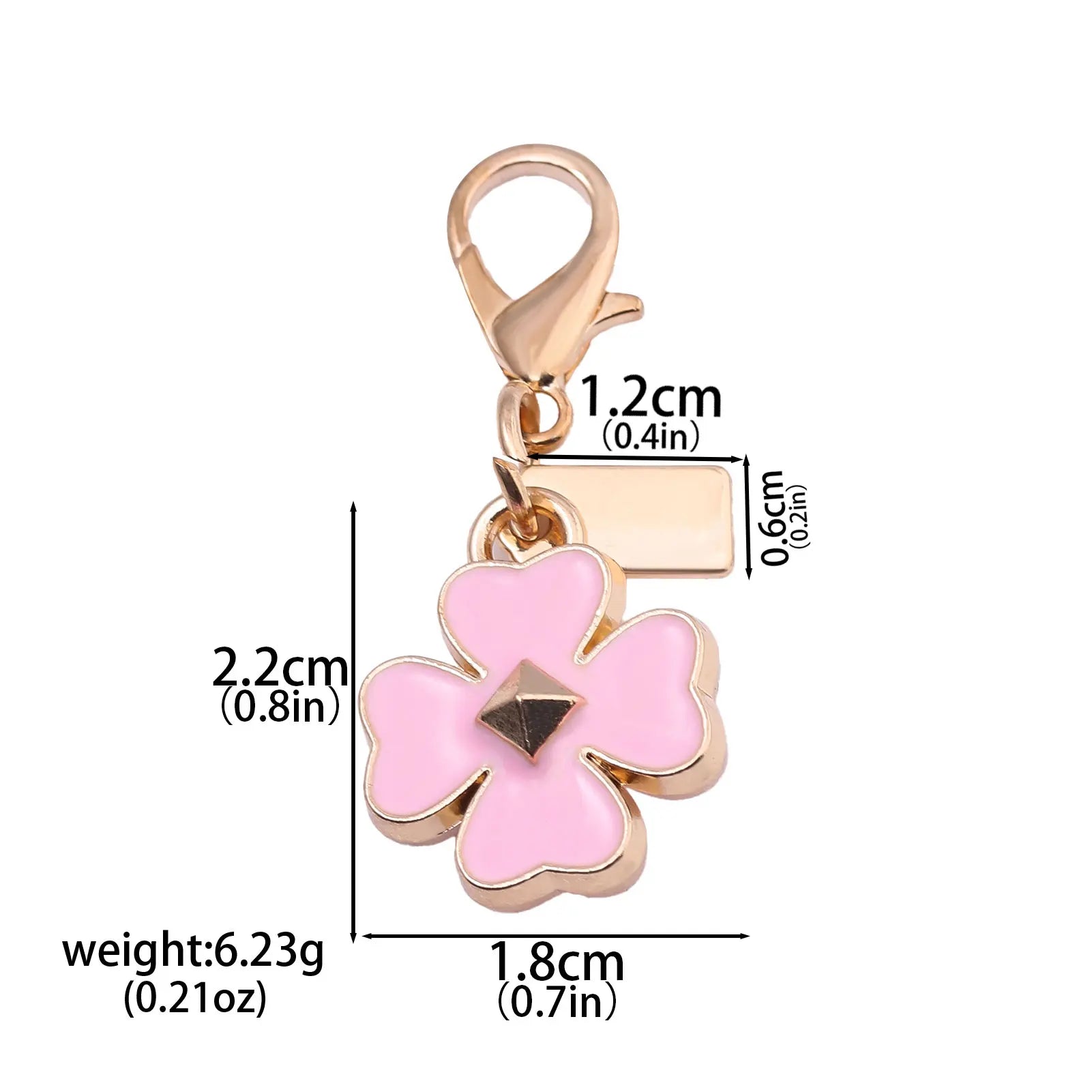 Luxury Highend Cherry Butterfly Four-leaf Clover Love Bear Mouse Keychain Ladies Y2K Bag Pendant Car Accessories Gift Decoration