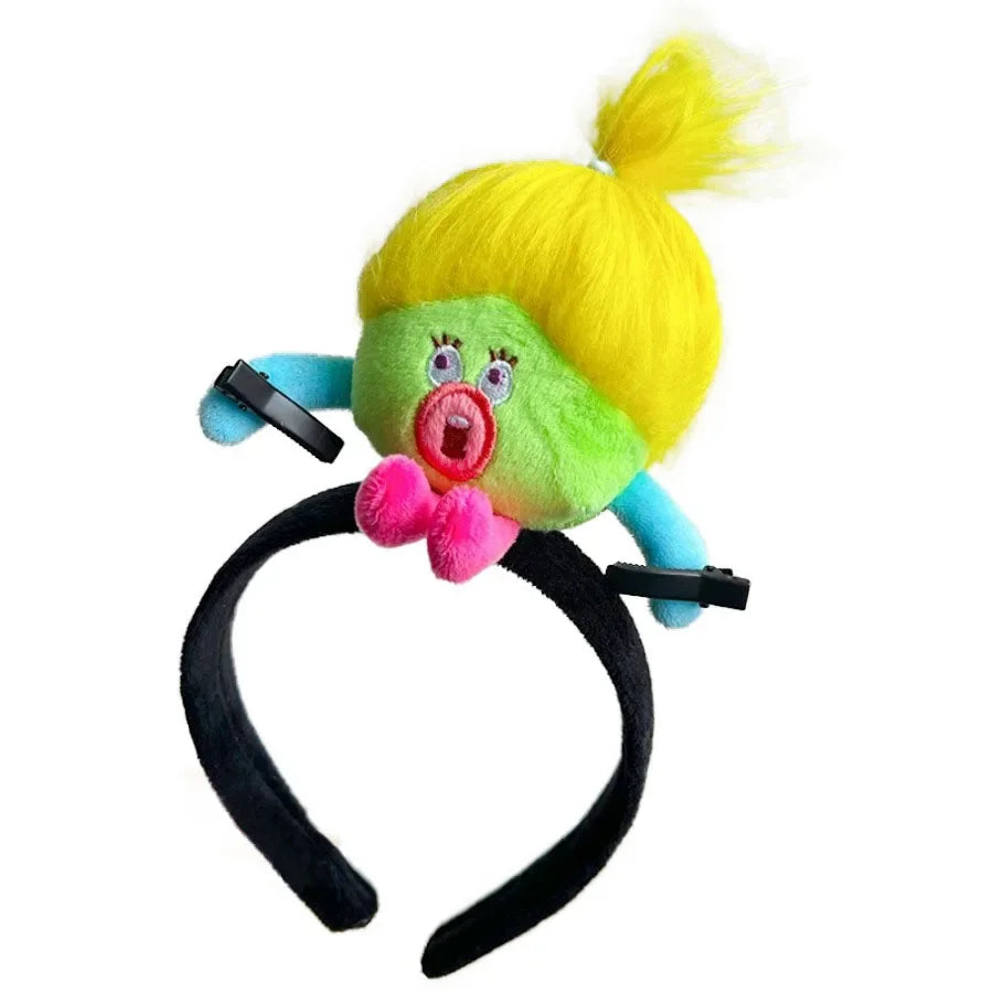Ratatouille Mouse Head Hairband Capybara Funny Plush Hair Hoop Halloween Decor Capibara Women Hair Band Makeup Headdress Hairpin