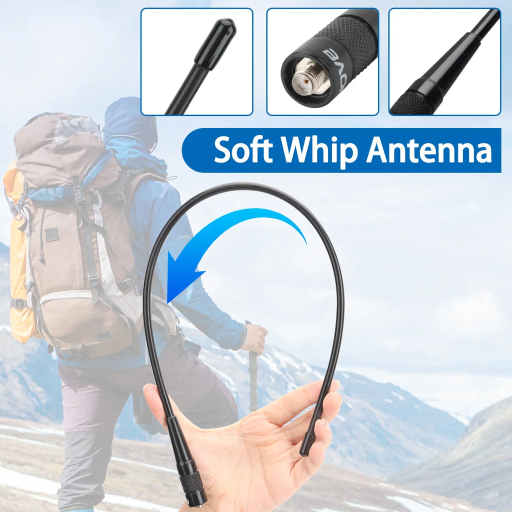 AM-771 Air Band SMA-Female Antenna 108-136MHz for Quansheng UV K5 (8) K6 Baofeng UV 5RH 21 PRO V2 UV-98 Walkie Talkie Ham Radio