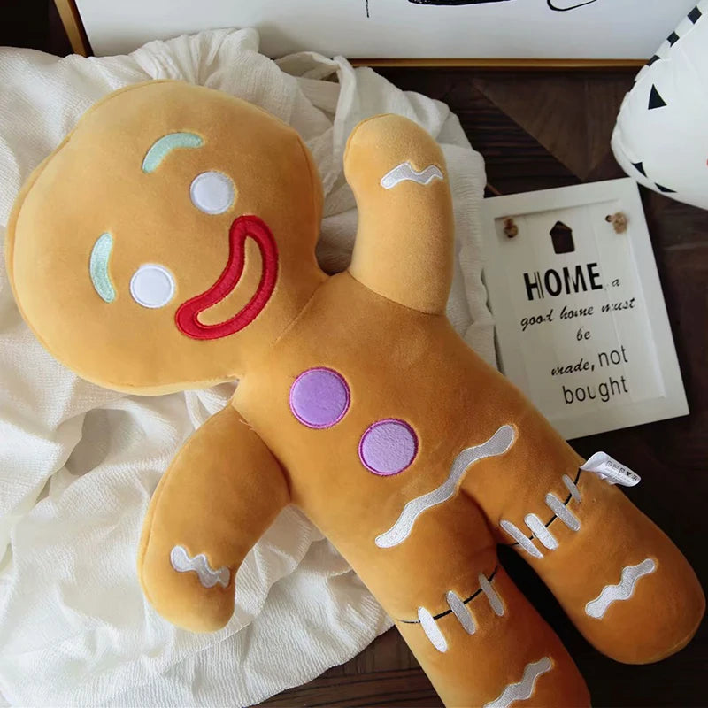 Gingerbread Man Plush Toy Biscuit Peluche Stuffed Cookie Soft Doll Room Decoration Birthday Gifts