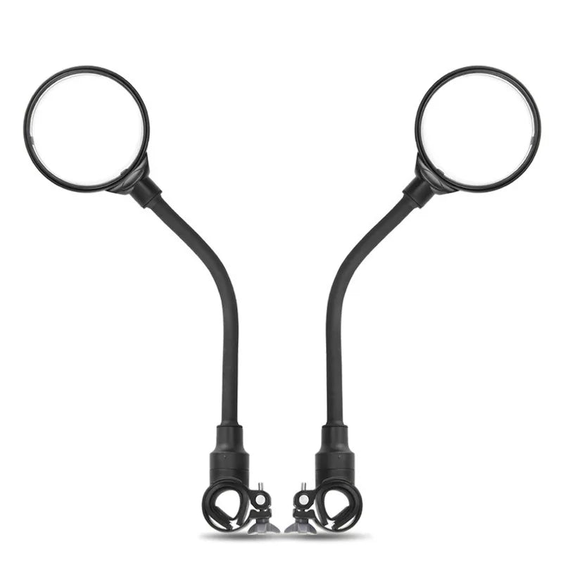 1PC Bicycle Rearview Handlebar Mirrors 360 for Mountain Road Bike Motorcycle Bendable Hose Adjustable Rearview Mirror