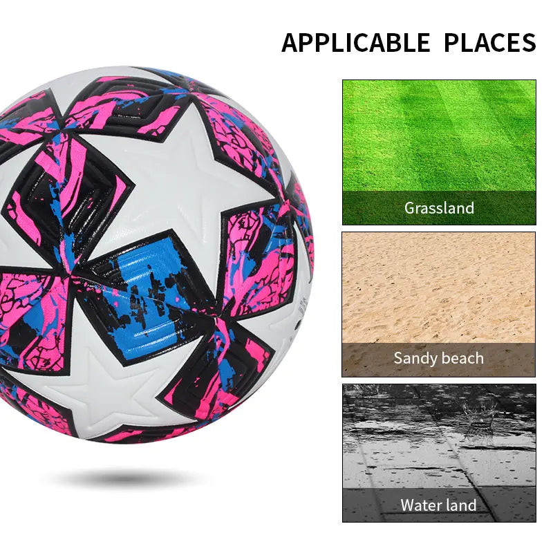 Standard Soccer Ball Professional Outdoors Sports Match Balls Training Seamless Football High Quality PU Material Size 5 Size 4