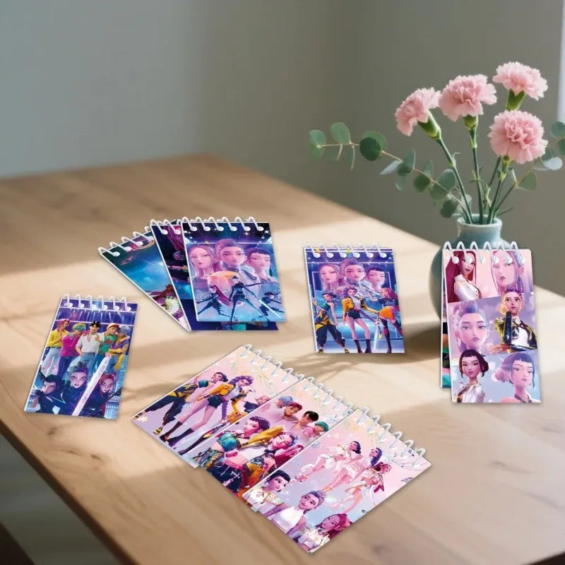 10pcs Popular KPOP Witch Hunt Theme Notebook Cartoon Children's Companion Gift Book Holiday Decoration