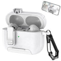 New Earphone Cover For AirPods Pro 3 3rd Generation Protective Case With Secure Lock Invisible Phone Stand Leather Texture Cover