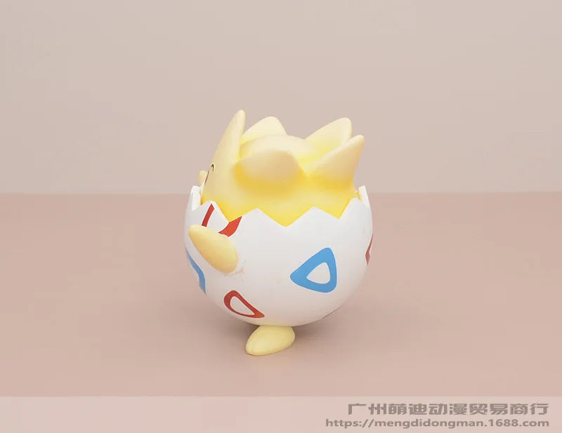 Mini Happy Togepi Kawaii Pokemon Anime Figure Car Desktop Ornament Cute Model Doll Boys And Girls Toys Surprise Gift Collectible