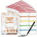 100/400 Pieces Colorful Refrigerator Labels Food Storage Labels Stickers for Food Containers
