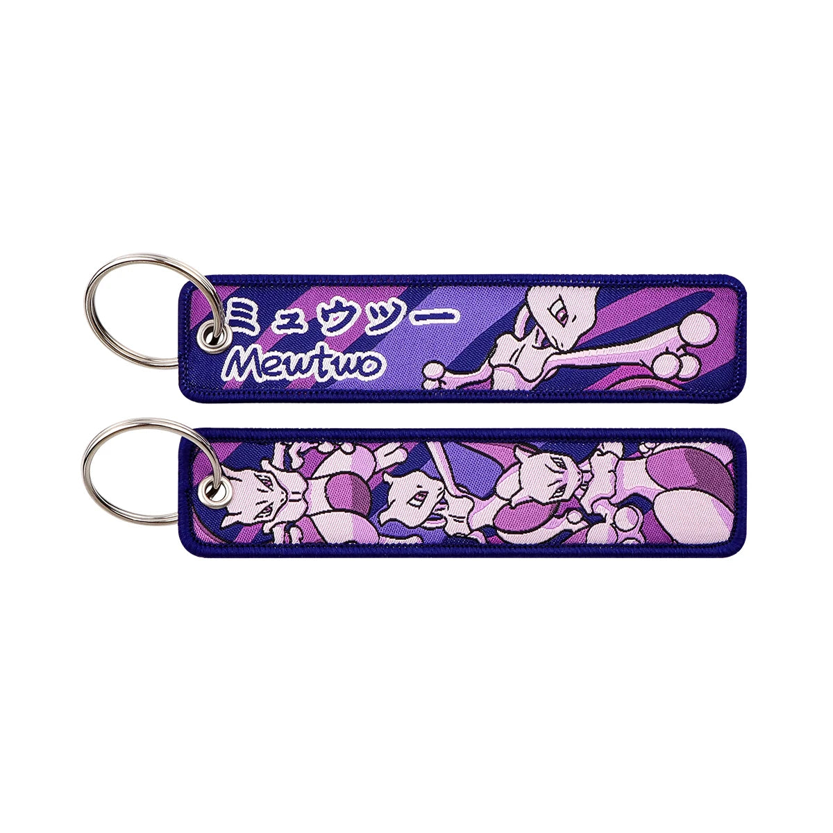 Cute Anime Elf Embroidery Key Fobs Cool Game Key Tags Keychains for Motorcycles Cars Fashion Key Rings Accessories Gifts 1pcs
