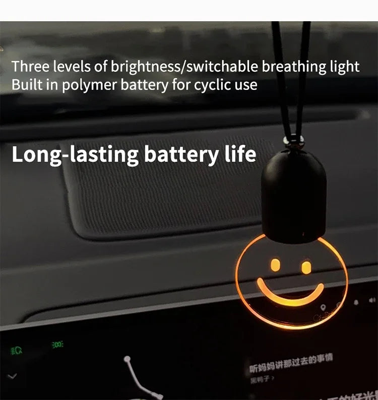 Car mounted small light bulb, interior decoration, car decoration, ambient light, pendant style creative car hanging night light