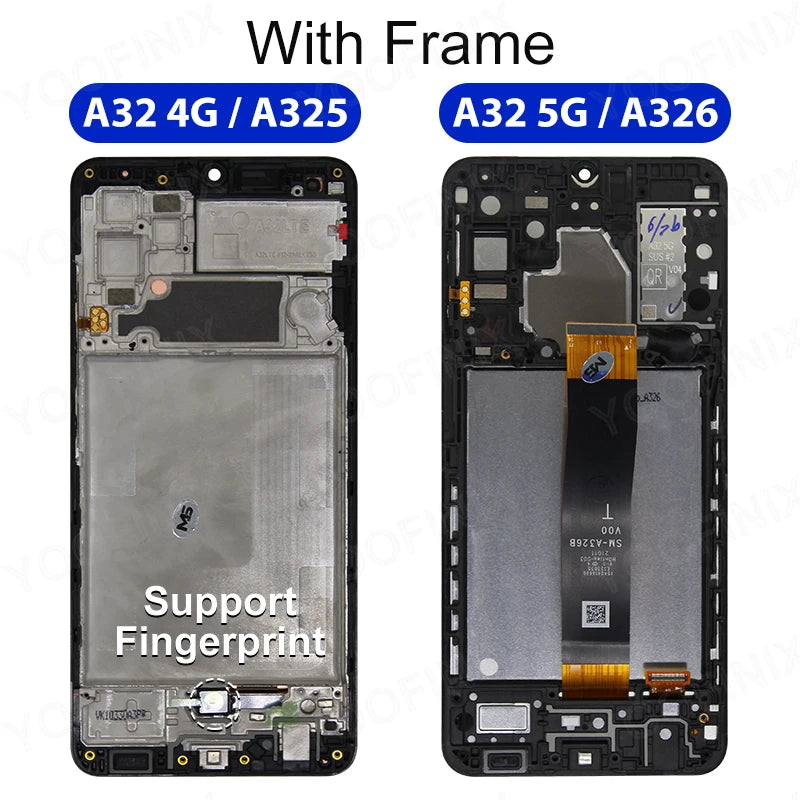 For Samsung Galaxy A32 4G LCD SM-A325F Display Touch Screen Digitizer For Samsung Galaxy A32 5G LCD SM-A326B Replacement