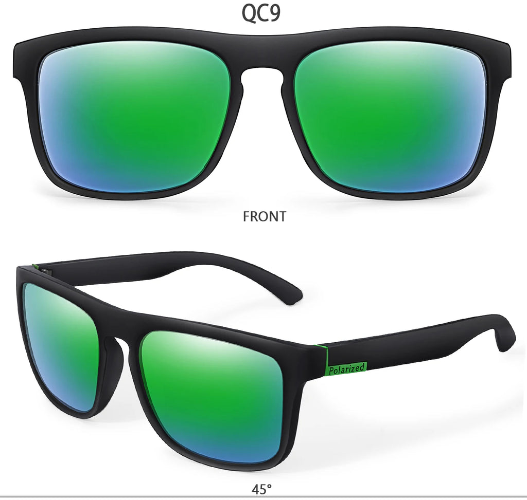 LOISRUBY Brand Polarized Cycling Sunglasses Men Car Driving Color Changing Bike Motorcycle Square Frame Hinking Festival