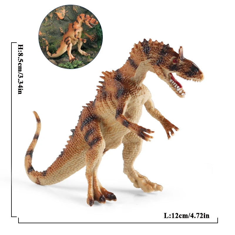 Oenux Jurassic Dinosaur World Eoraptor Dilophosauridae Mosasaurus Velociraptor T-Rex Animasl Model Action Figures Kid Toy Gift