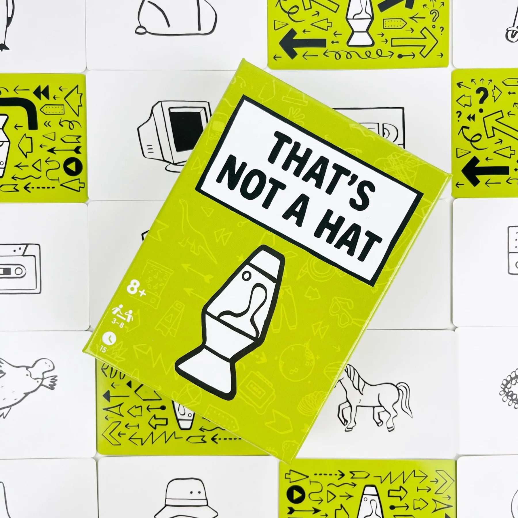 That’s Not A Hat Party Game Set Memory Tabletop Game 3-8 Players Cards for Family Gatherings Interactive Fun Gift