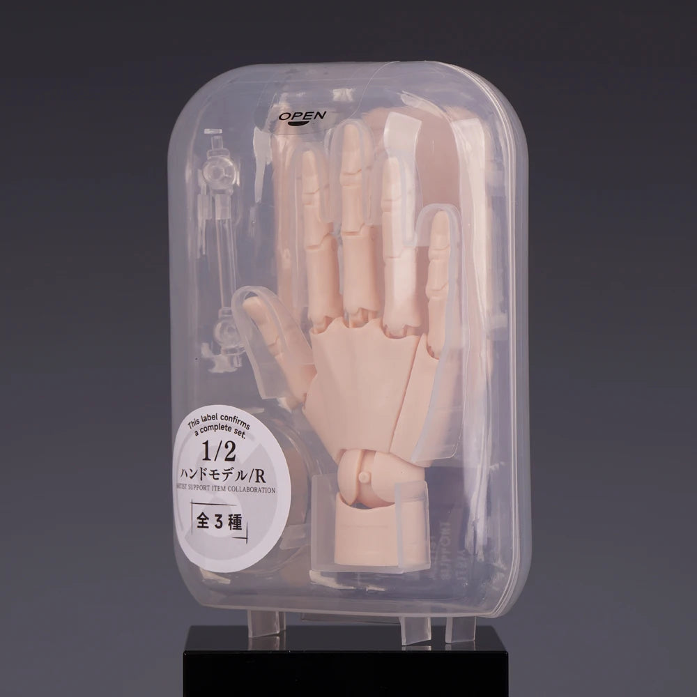 New 1/2 Palm Mini Articulated Action Figure - Anime Character Base Model with Movable Joints - Gashapon Artist Reference Tool
