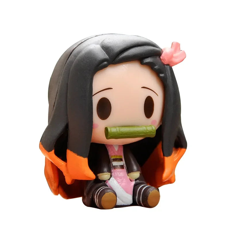 Demon Slayer Action Figure Kimetsu No Yaiba Kamado Tanjirou Nezuko Agatsuma Zenitsu Action Figure Anime Model Statue Toys Gifts