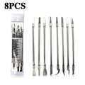 8pcs CPU IC Glue Remover C Chip Repair Phone Repair Tool Thin Blades Piratical Repair Hand Tool For Mobile Phone Computer