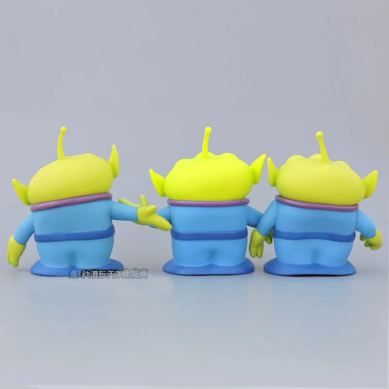 2026 New 15cm Toy Story Woody Buzzlightyear Green Aliens Doll Figure Anime Decoration Collection Toy Model For Children Gifts