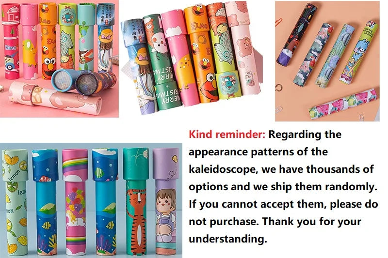 1pcs Kaleidoscope Classic Nostalgic Child Science Experiment Toys Parent-child Interactive Educational Toys Magical Change Gift