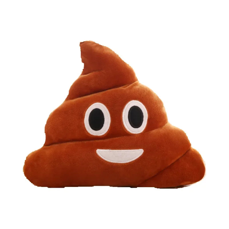 Funny Plush Pillow Super Poop Soft Toy Cute Face Expression Shit Doll Poop Stuffed Toy for Children Birthday Christmas Gift