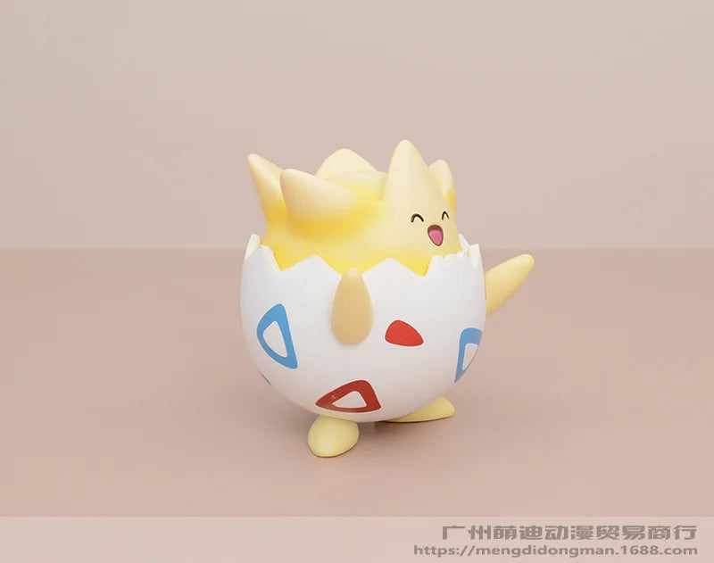 Mini Happy Togepi Kawaii Pokemon Anime Figure Car Desktop Ornament Cute Model Doll Boys And Girls Toys Surprise Gift Collectible