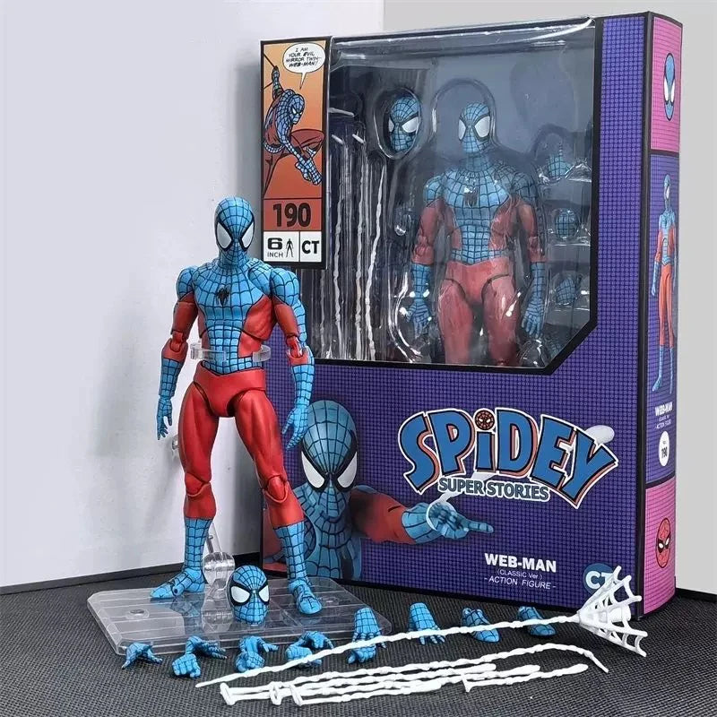 Ct Toys Mafex 001Spiderman Peter Parker Andrew Garfield The Amazing Spider-Man Shf Anime Action Figure Figurine Toys Customized