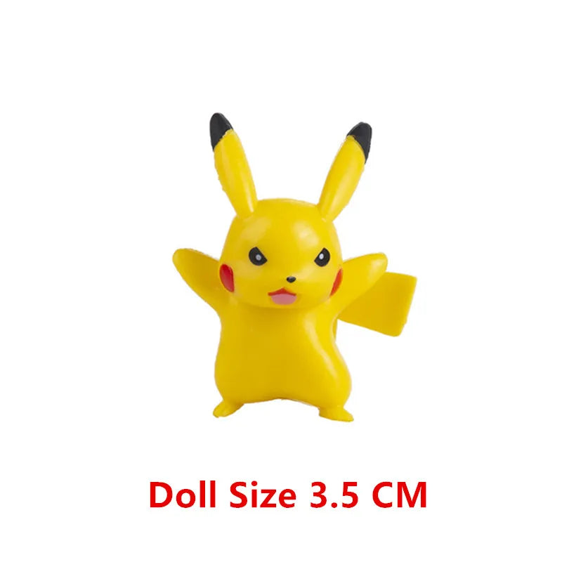Pokemon Anime Figure Pikachu Eevee Charizard Mewtwo Cartoons Figure Collection Model Pocket Monster Action Toys Birthday Gift