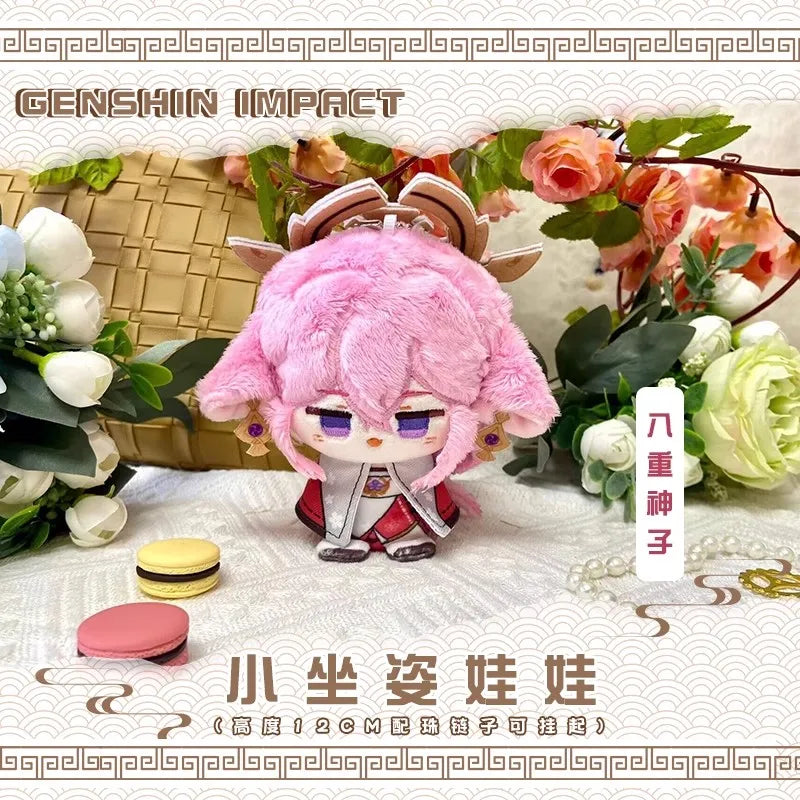 Genshin Impact Plush Doll Sandrone Columbina Yae Miko Arlecchino Sigewine Yae Miko Game Cosplay Stuffed Kids toy Illuga gift