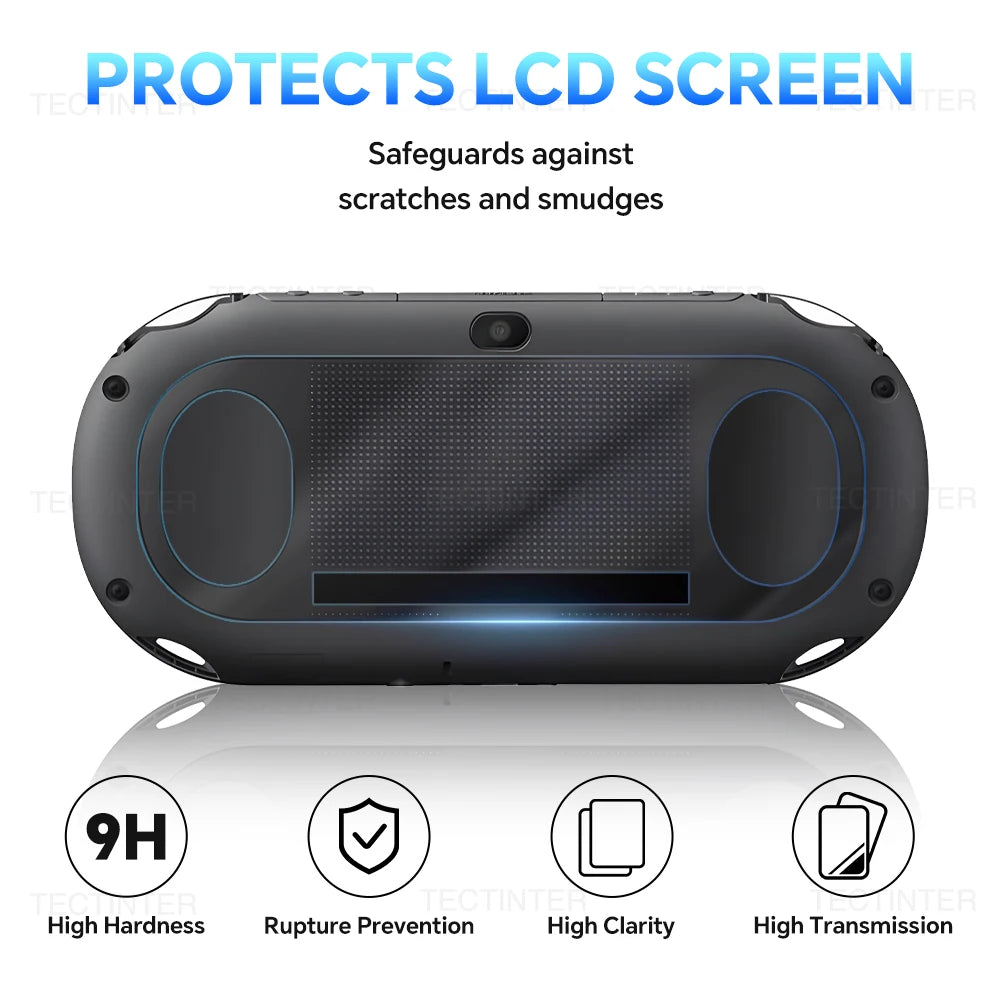 1/2pcs Tempered Glass for Sony PS Vita PSV 1000/PSV 2000 Clear Full HD Screen Protector Front+Back Cover Protective Film Guard