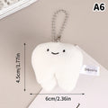 Cute Fun Plush Doll Toy Cartoon Stuffed Tooth Toothpaste Toothbrush Dolls Keychain Bag Pendant For Kids Gifts