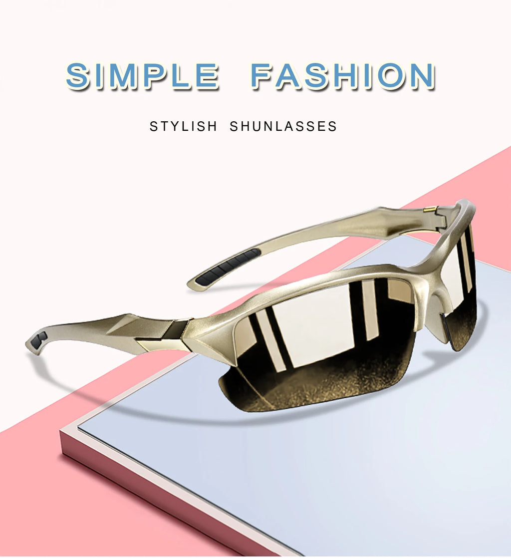 Polarized Lens Fishing Sunglasses Classic Sports Shades UV Protection for Men Women Outdoor Sports Running Hiking Cycling