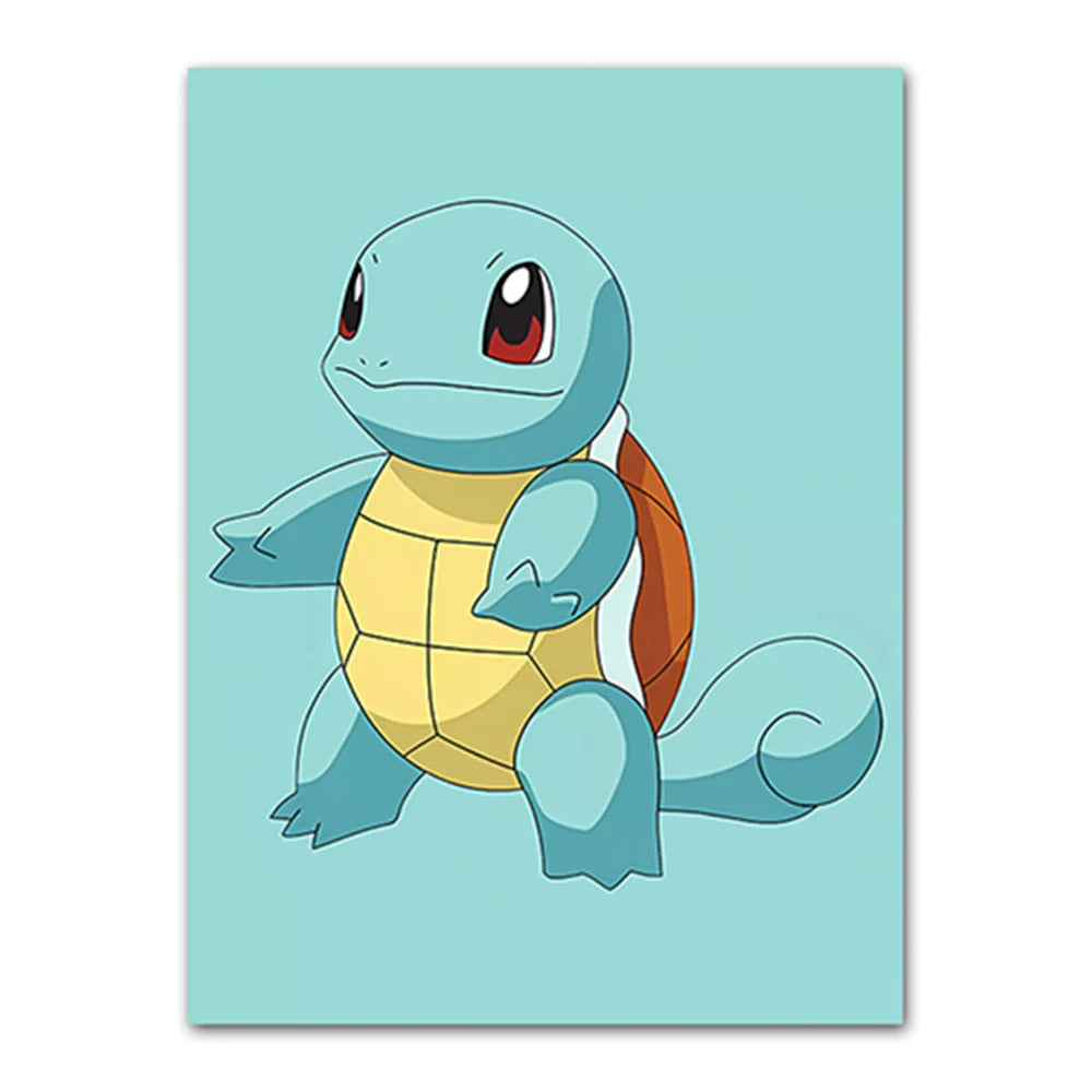 Cartoon Anime Poster Pokemon Pokémon Pikachu Watercolor Art Kids Room Decoration Wall Hanging Painting Kids Gift