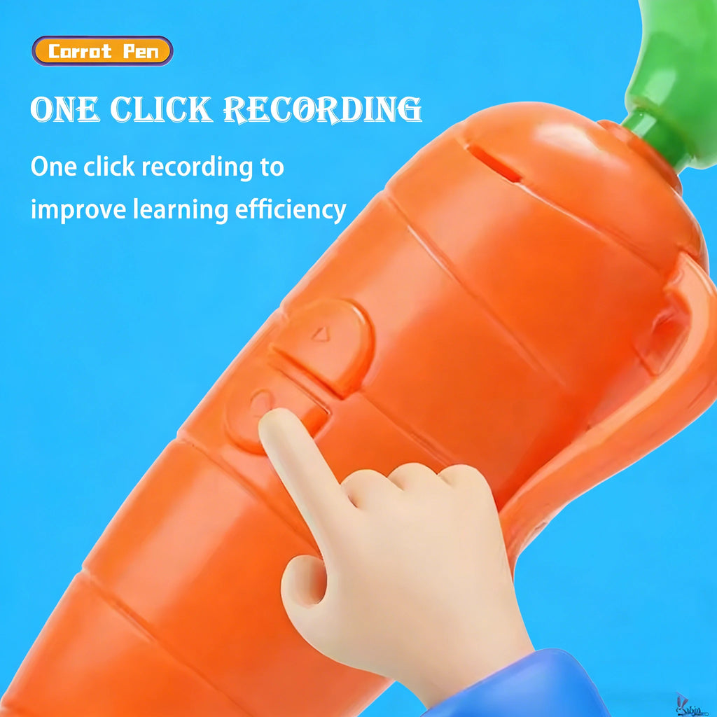 NEW Carrot Recorder Pen | for Kids | 60s Mini Recorder | 2-in-1 Gel Pen Stationery-----