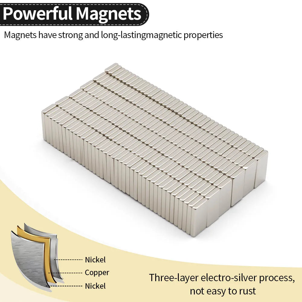 20x10x3mm Super Strong Neodymium Magnet N35 NdfeB Permanent Magnetic imanes Block Powerful Magnets Refrigerator Magnet