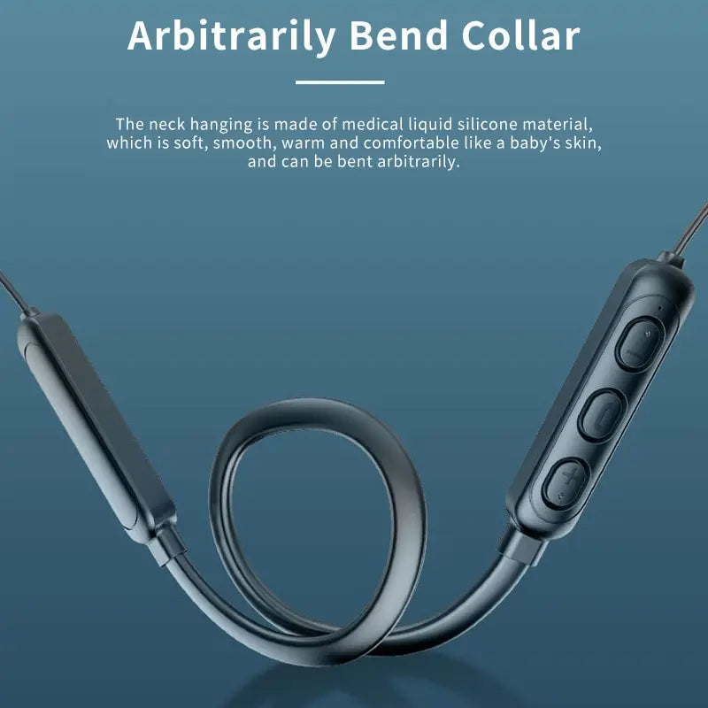Wireless 9D Bluetooth-compatible 5.2 Headset NeckHanging TWS Stereo Noise Reduction Universal 5.0 Sports Headset with Microphone