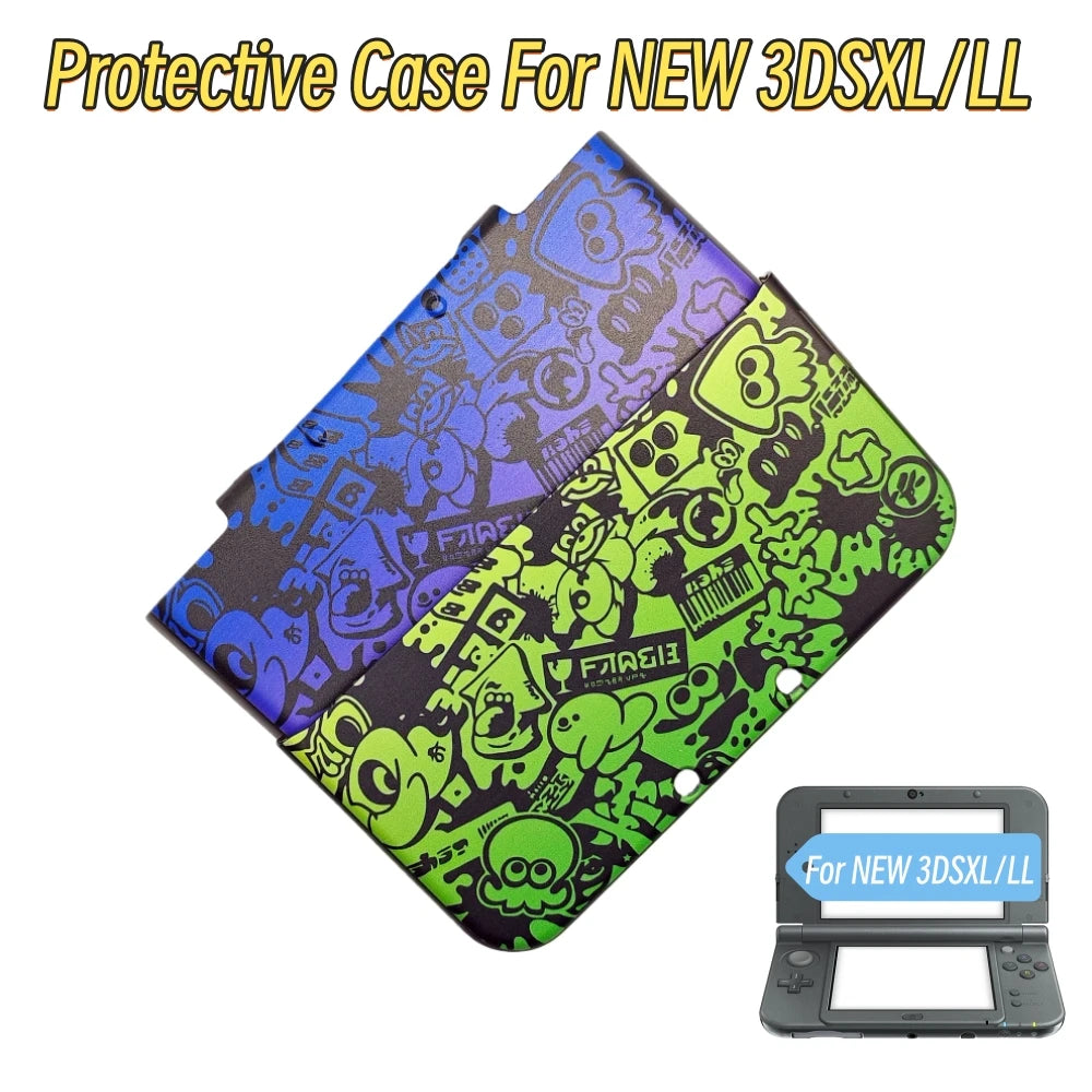 Cool Protective Case For NEW 3DSXL Hard Shell For NEW 3DSLL Split Type Full Protect Shell Scratch-Resistant