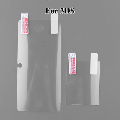 1PC Clear Crystal Protective Case Cover Hard Shell Skin for 3DS + Anti Dust Film For NS 3DS Screen Protector