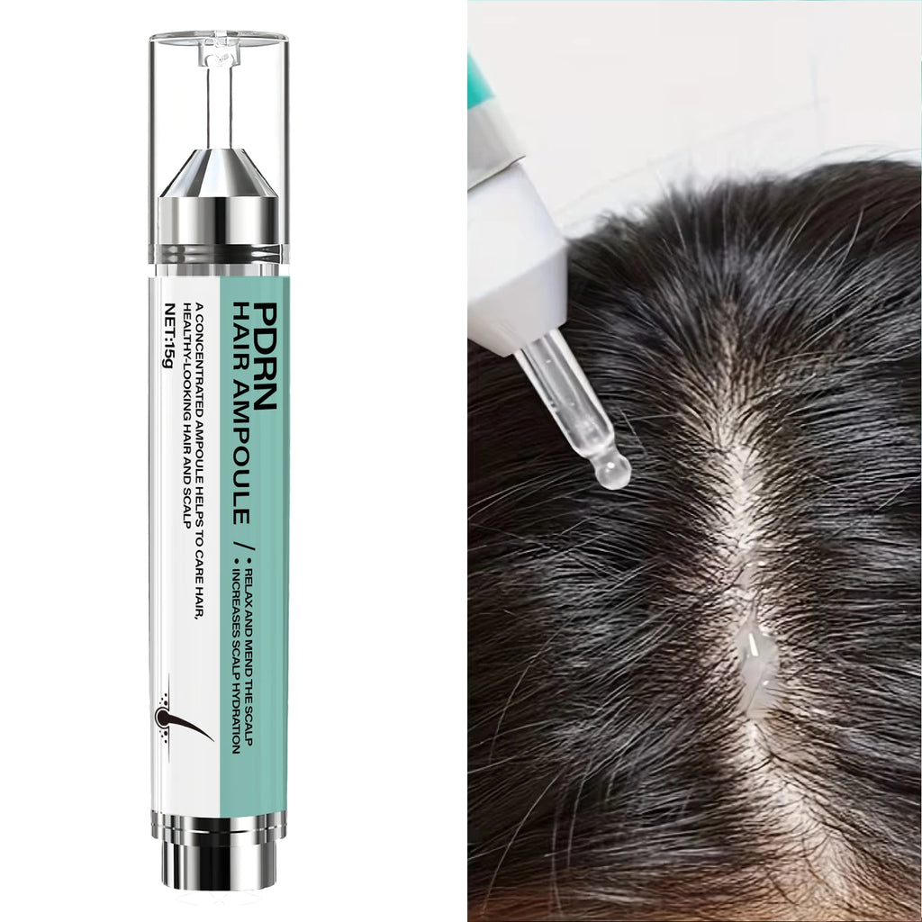 Hair Ampoule with Keratin & Biotin, Deeply Moisturizes & Repairs Hair, Increases Scalp Hydration for Healthy-Looking Hair.