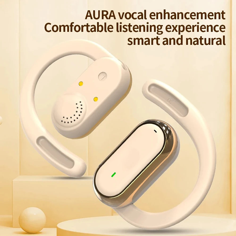 KEBIDUMEI Open-Ear Bluetooth 5.4 Earphones Ear Hook TWS Wireless Headphones IPX6 Waterproof Headsets HiFi Stereo Sports Earbuds