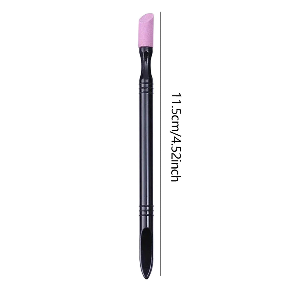 Wholesale1pc/5pcsNail File Cuticle Stone Pusher Nail Sanding Sticks  Nail Art Pen Cuticle Remover Trimmer Buffer Manicure Tools