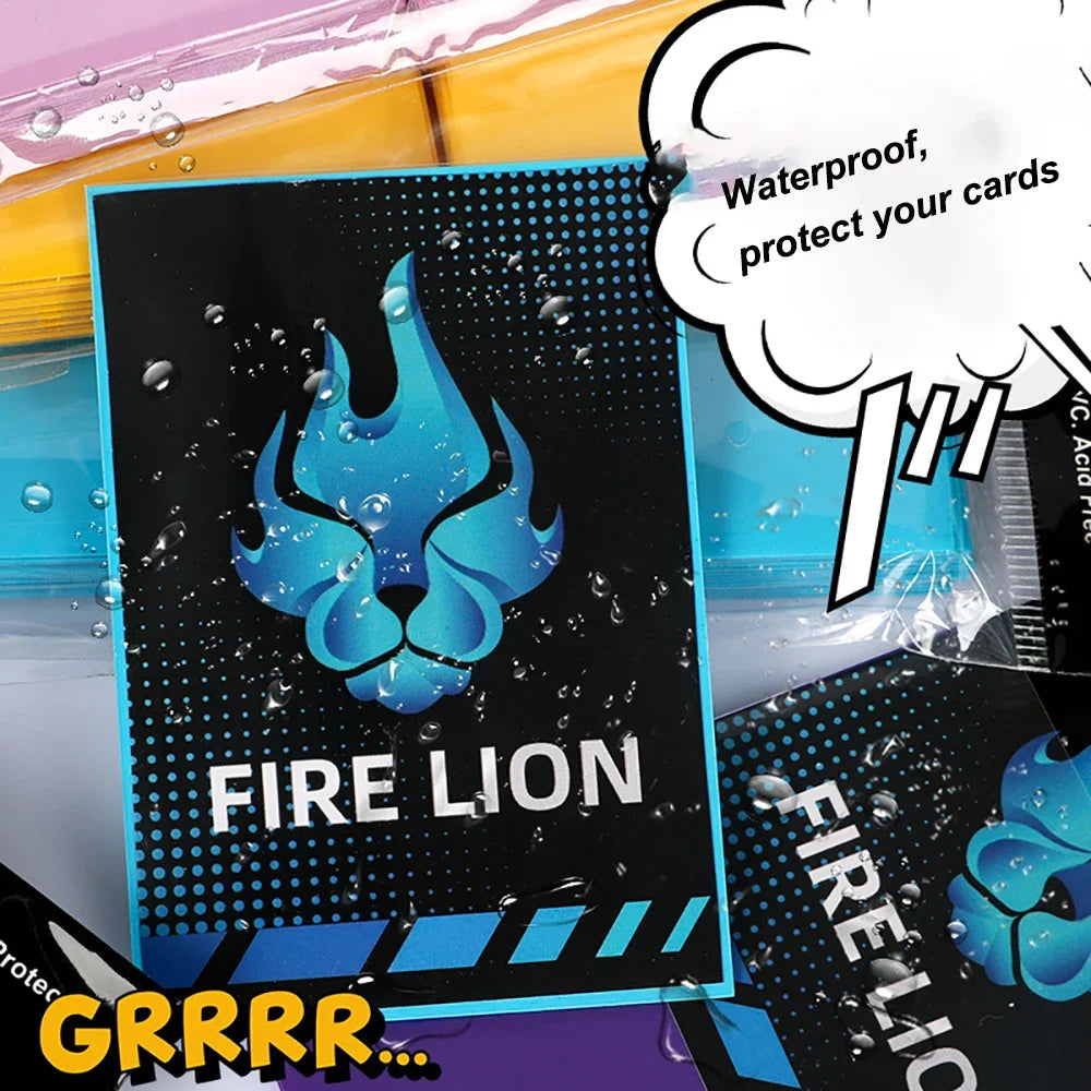 62x89mm 100PCS/Set Solid Matte Trading Card Sleeves Top Loading Japanese Size Card Protector for YGO