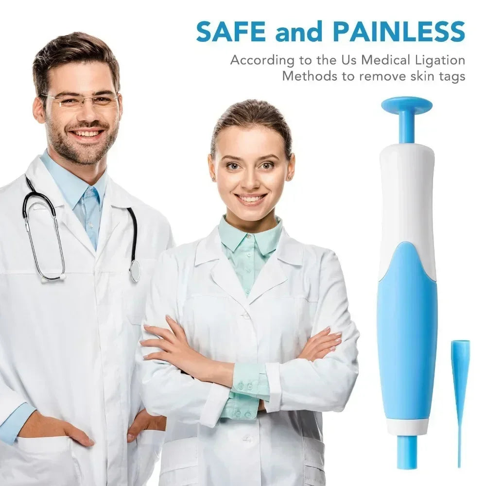 NEW Skin Tags Remover Tool 2-in-1 Auto Fast Removal Kit Safe Auto Tags Removal Pen with Bands 2-8mm Skin Tag Face Skin Care Tool