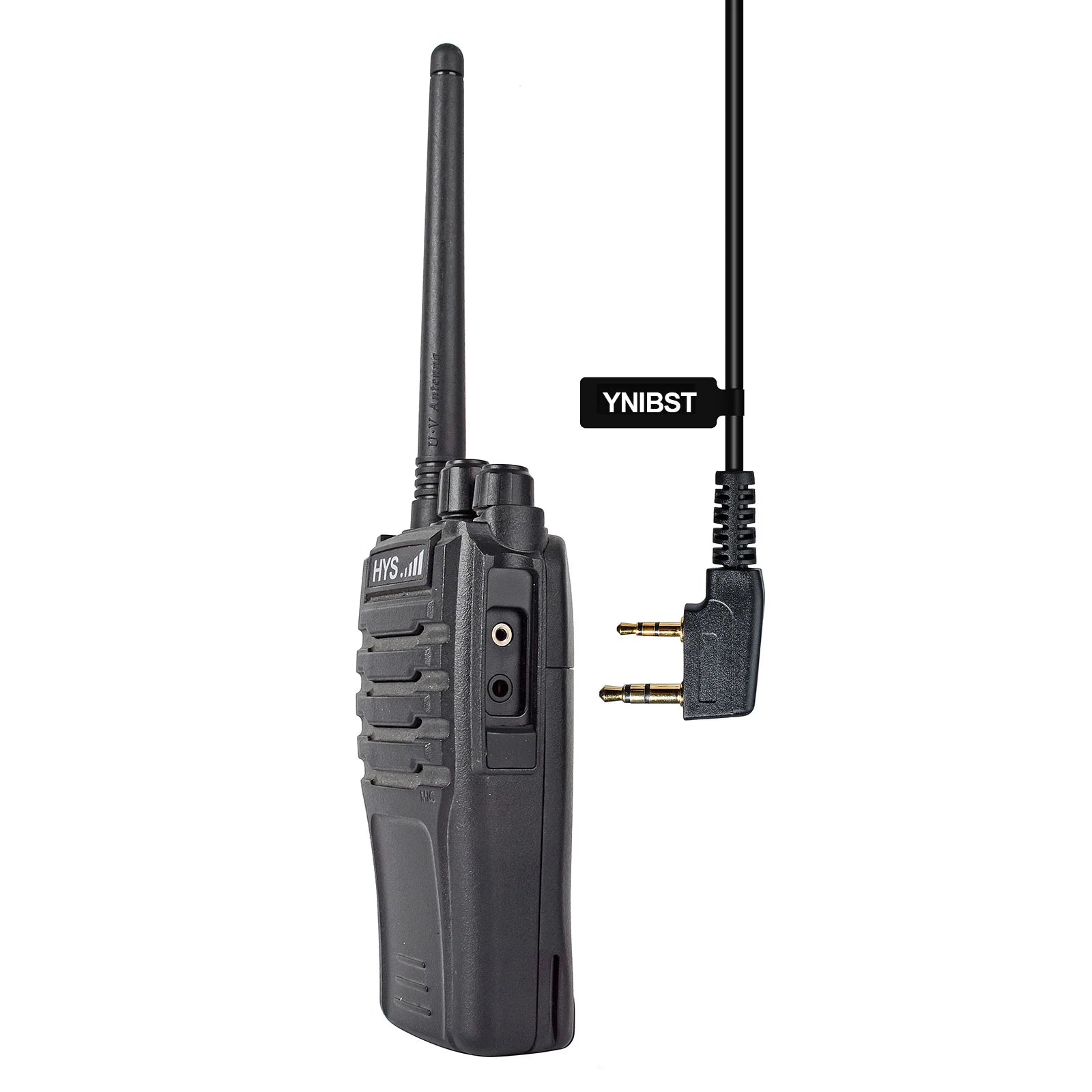 Two Way Radio 2 Pin K Head Soft Ear Hook Earpiece Walkie Talkie Headset with Mic PTT for BaoFeng UV-5R BF-888s Kenwood Retevis